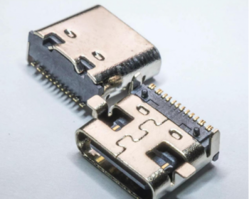 TYPE-C16PIN前贴后插四脚插板