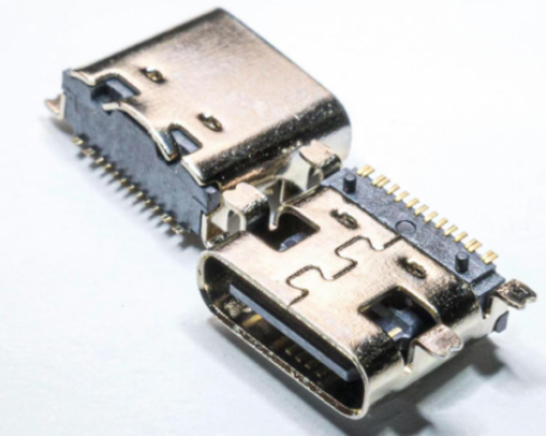 TYPE-C16PIN板上有柱无弹四脚全贴