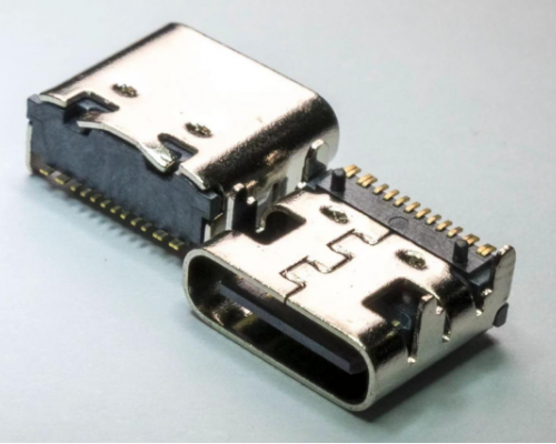 TYPE-C16PIN板上有柱无弹四脚插板