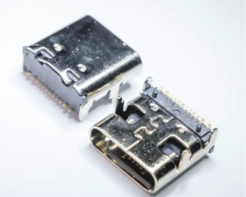 TYPE-C16PIN有柱无弹四脚全插