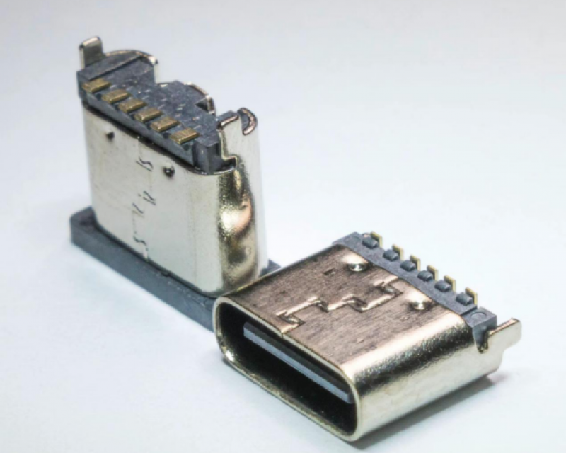 TYPE-C6PIN立式贴板